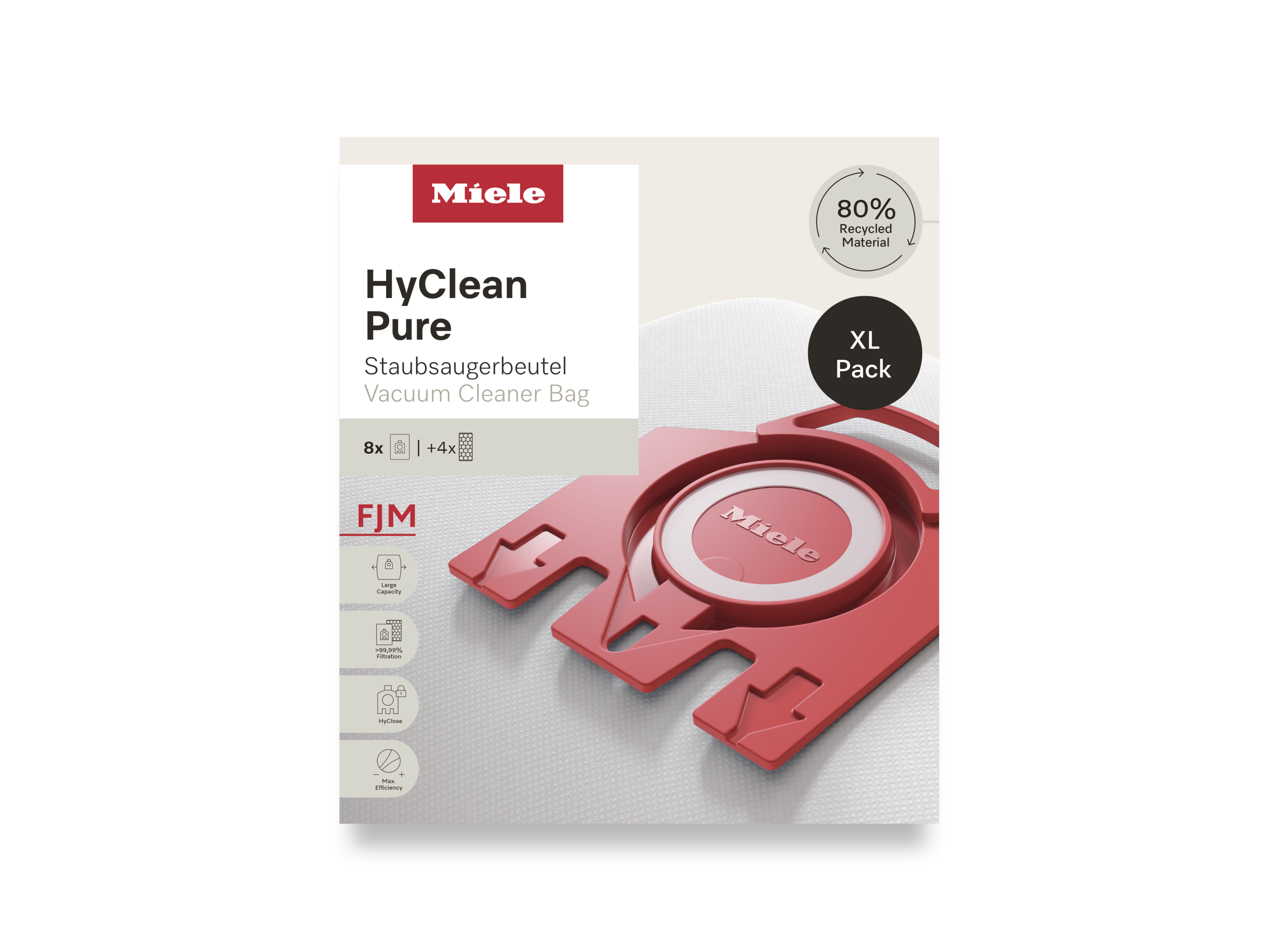 Комплект мешков-пылесборников HyClean Pure FJN XL Miele купить в Кирове | Всегда в наличии! | Артикул 12498160 | Официальный сайт