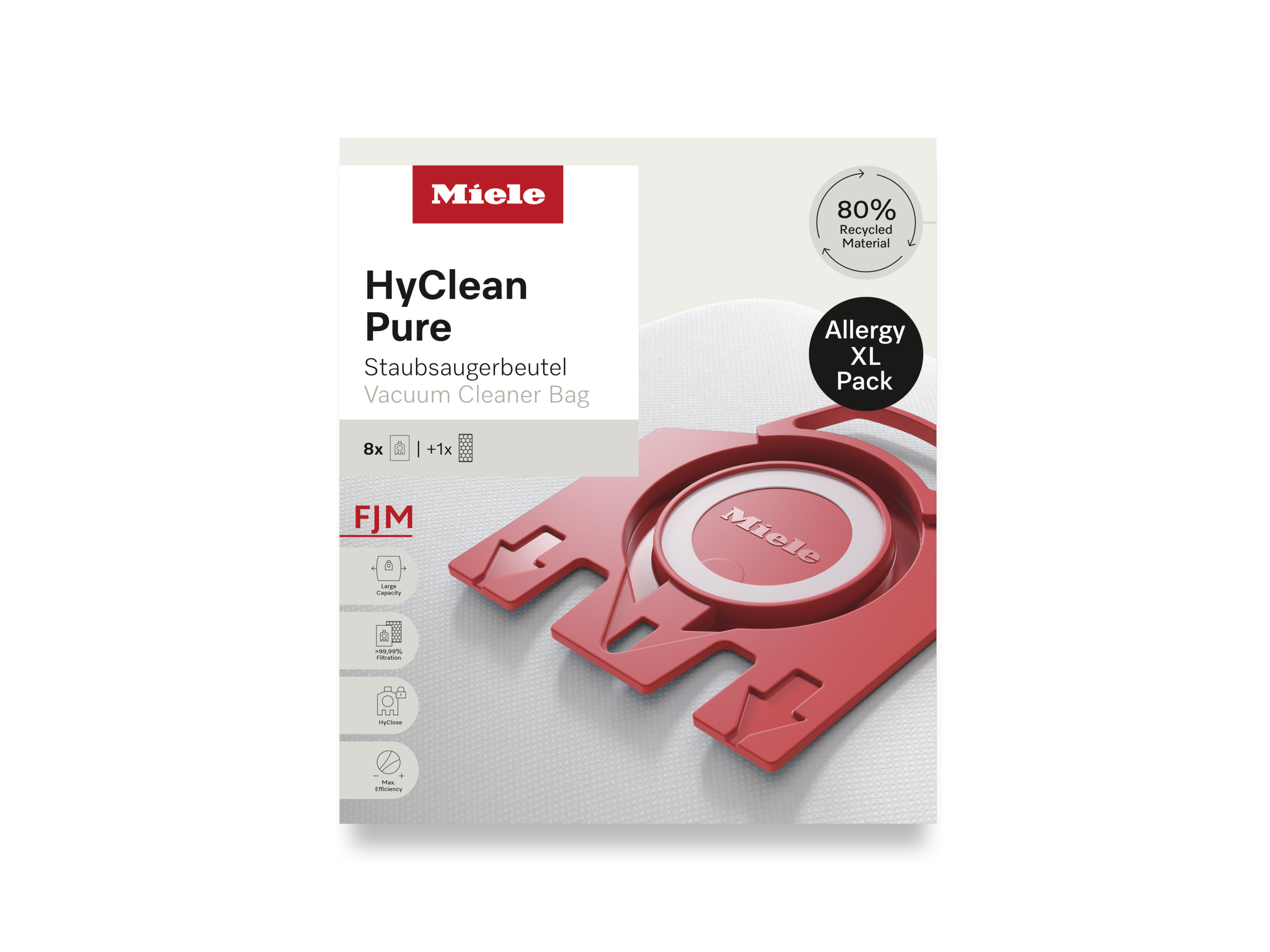 Комплект мешков-пылесборников HyClean Pure FJN Allergy XL Miele в официальном магазине Miele в Кирове, доставка в пределах Кирова и России. Артикул 12498190. Лучшие цены, самый большой каталог в России, техника в наличии, быстрая доставка. Комплект мешков-пылесборников HyClean Pure FJN Allergy XL Miele купить в Кирове | Всегда в наличии! | Артикул 12498190 | Официальный сайт